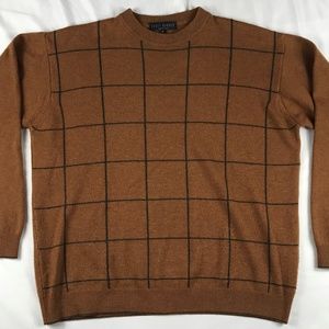 SCOTT BARBER Mens Large Merino Wool Cashmere